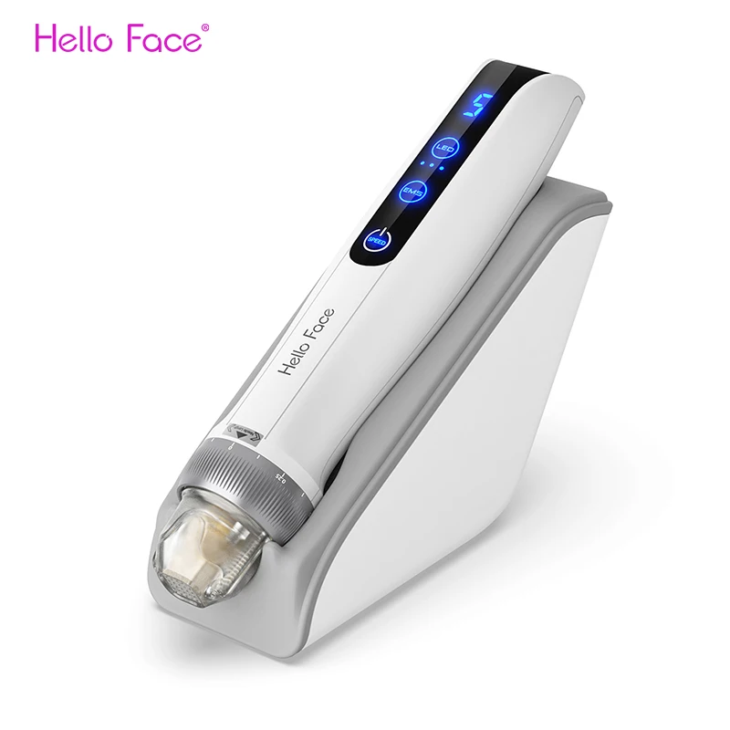 Hello Face-マイクロニードルマシン,ダーマペン,ems,電気スポーツ,赤光,青,光,成長,スキンケア,しわの除去,q2