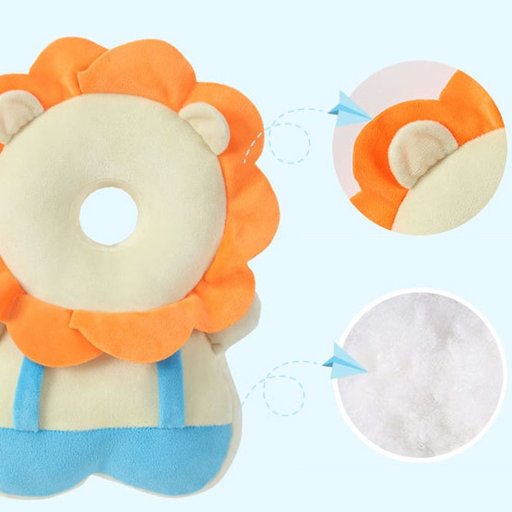 Cotton Baby Head Protection Cushion Reduce Fall Shock Soft Toddlers Backpack Pillow Adjust Strap Safety Back Cushion Toddlers
