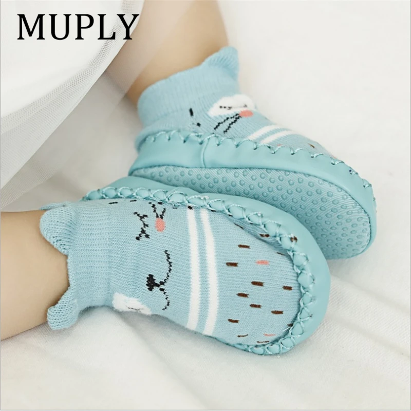 Kaus Kaki Bayi Modis 2022 dengan Sol Karet Kaus Kaki Bayi Kaus Kaki Lantai Anak-anak Musim Gugur Musim Dingin Baru Lahir Sepatu Kaus Kaki Sol Lembut Antiselip