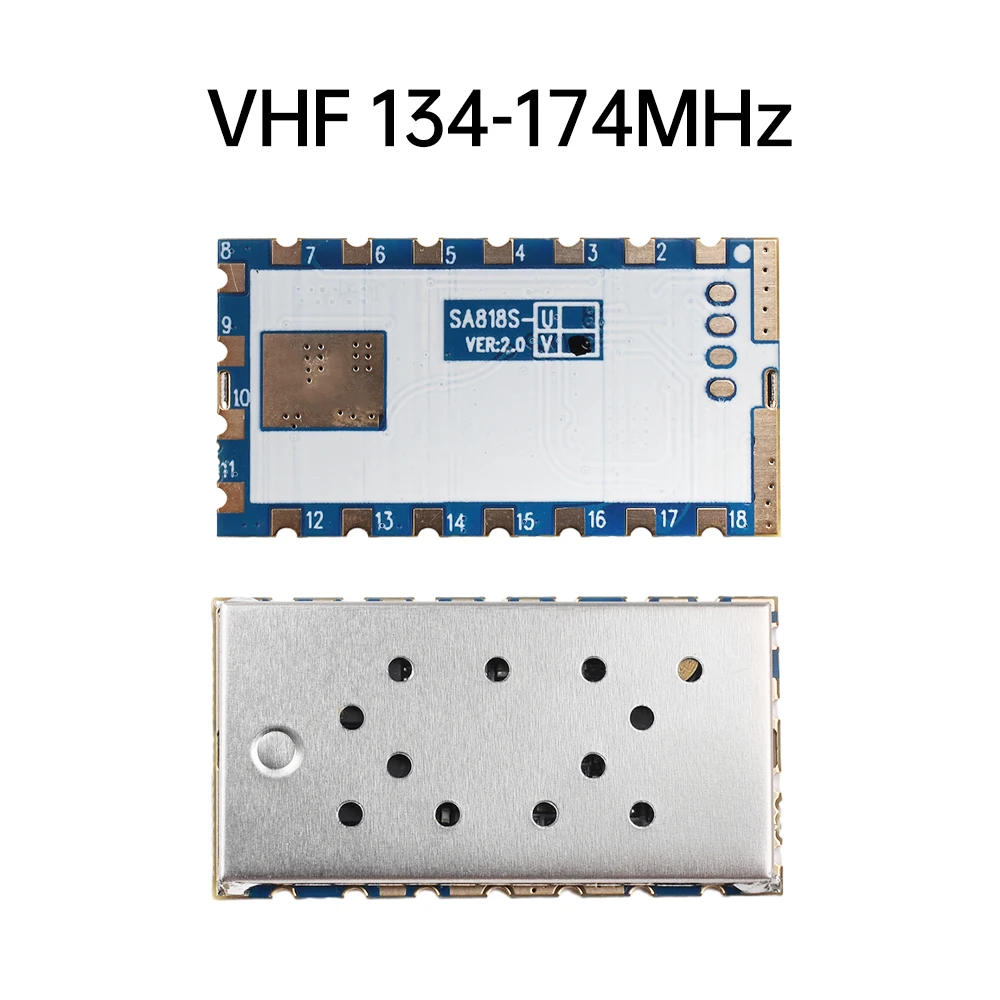 SA818S Walkie Talkie Module Wireless Voice Transceiver Module Industrial Grade UHF 400-470MHz VHF 134-174MHz