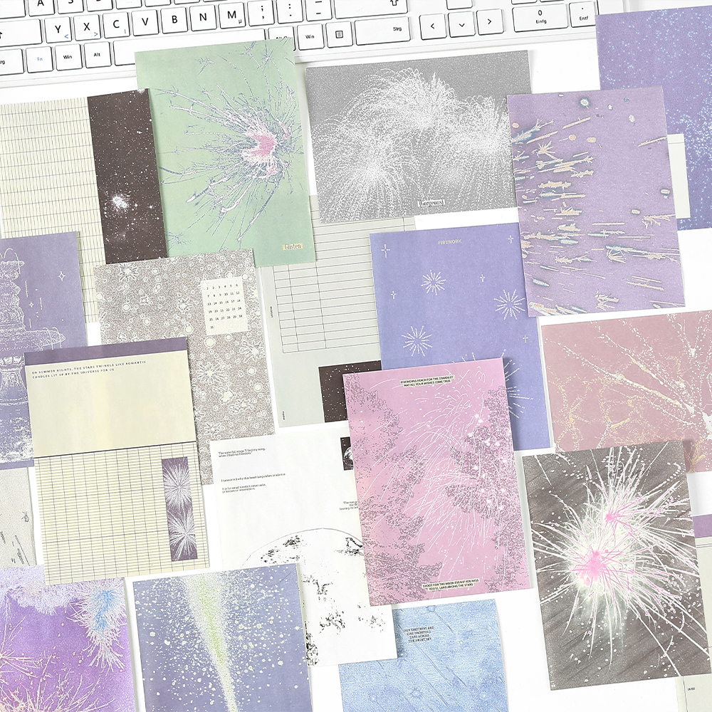 50 Sheets Vintage Aesthetic Stationery Material Labels paper for Journal notebook Planner hand made Scrapbooking Supplies