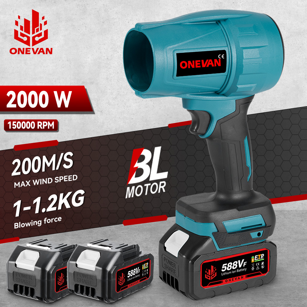 OENVAN 200M/S бесщеточный турбоструйный вентилятор 2000 Вт ручной беспроводной электрический воздуходувка инструмент для удаления пыли и снега для батареи Makita 18 В
