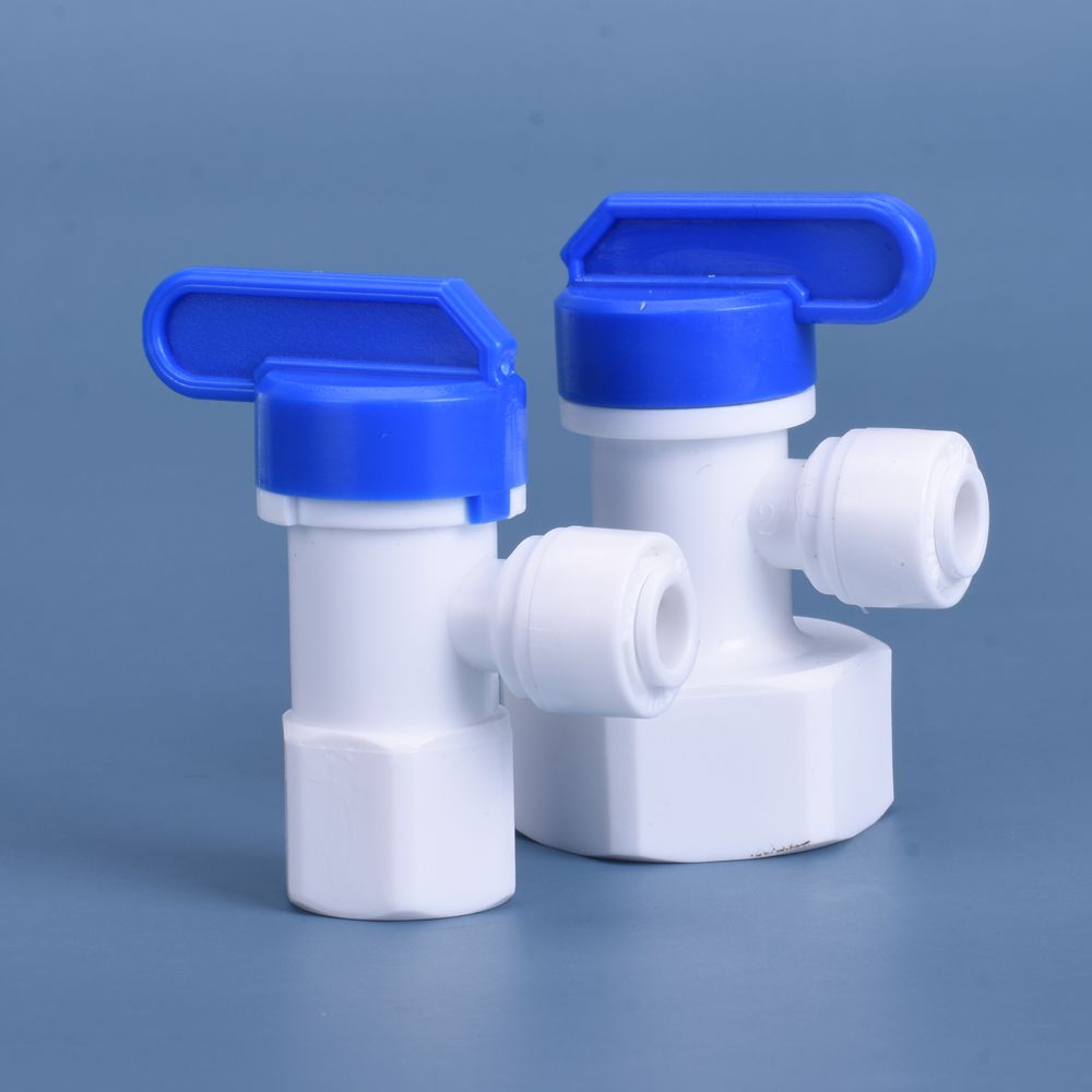 Комплект деталей системы обратного осмоса RO 1/4", 3/8", 1/2" шаровые краны с наружной/внутренней резьбой Быстроразъемные фитинги для обратной промывки в комплекте