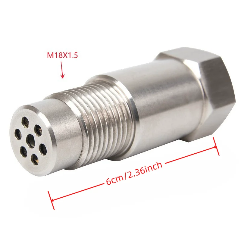 Universele Roestvrijstalen Ss304 Check Motor Licht Cel Mini Katalysator O2 Sensor Spacer Adapter M 18X1.5