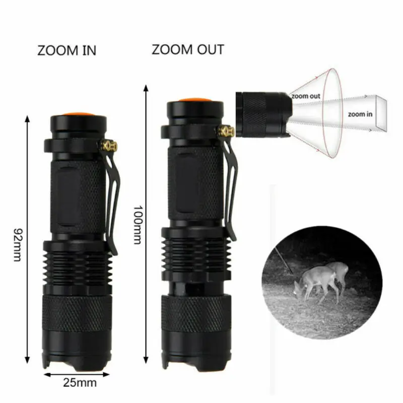 IR 850nm/940nm Infrarot Taschenlampe Jagd Strahlung Nachtsicht licht Zoombare Taktische Taschenlampe Wasserdichte Lampe