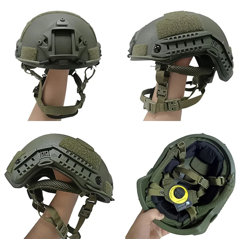 Kask taktyczny Kevlar ACH High Cut Helmet Wysokiej jakości kask balistyczny NIJ IIIA FAST Wendy's Suspension Pad Ballistic Helmet