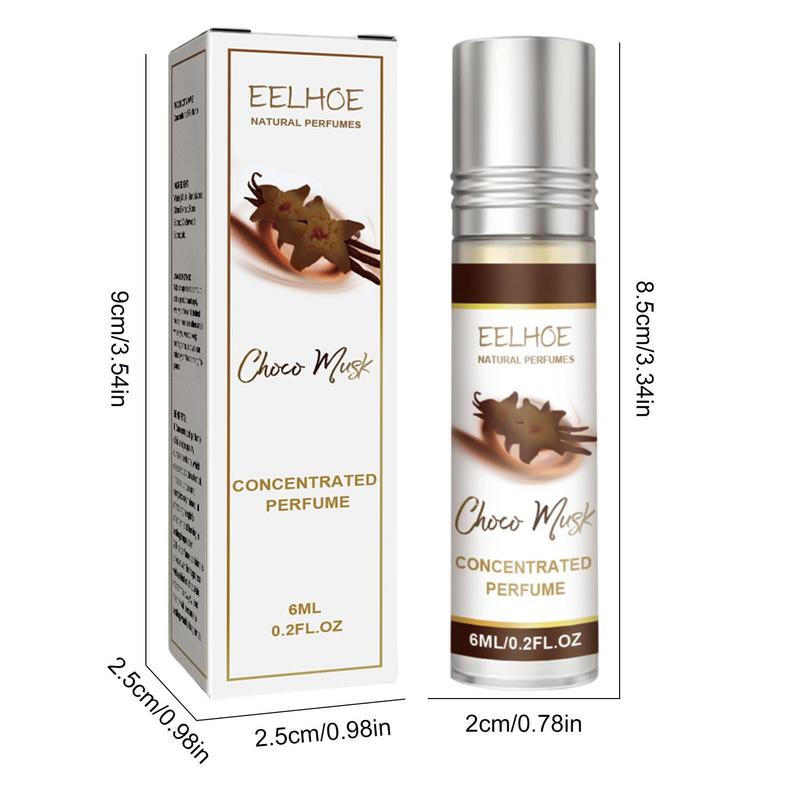 Choco Musk-aceite de Perfume concentrado, 6ml, fragancia ligera de seducción de larga duración, fragancia elegante para atraer, regalo para mujeres y amantes