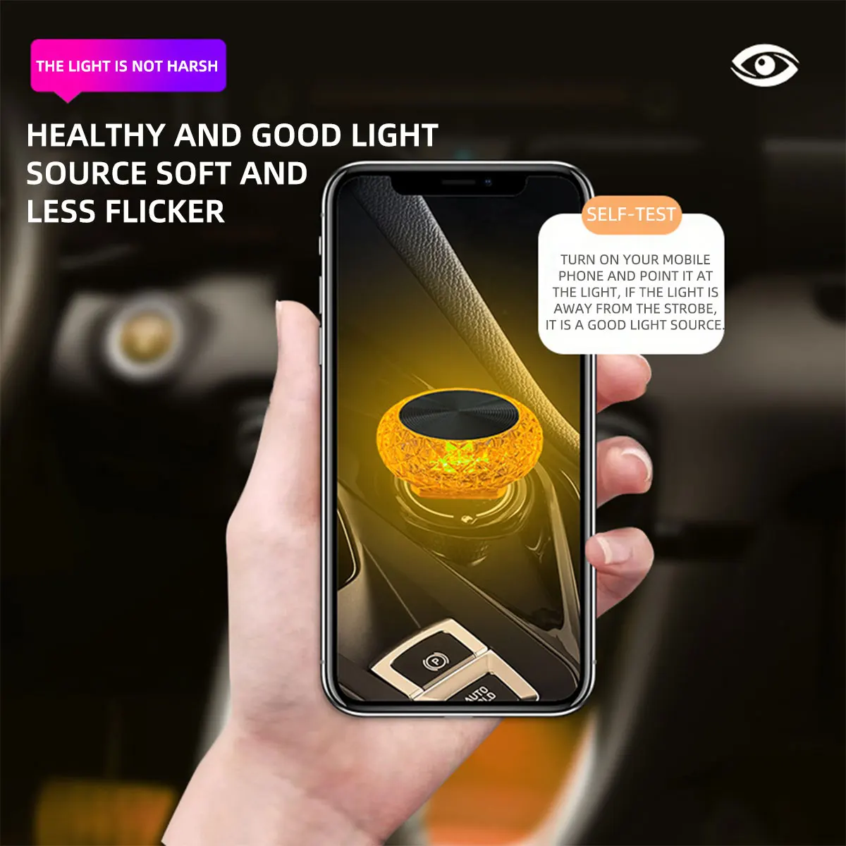 1pc Colorful Portable USB Mini LED Ambient Light for Car Interior Computer Atmosphere Lamp Plug and Play Night Light