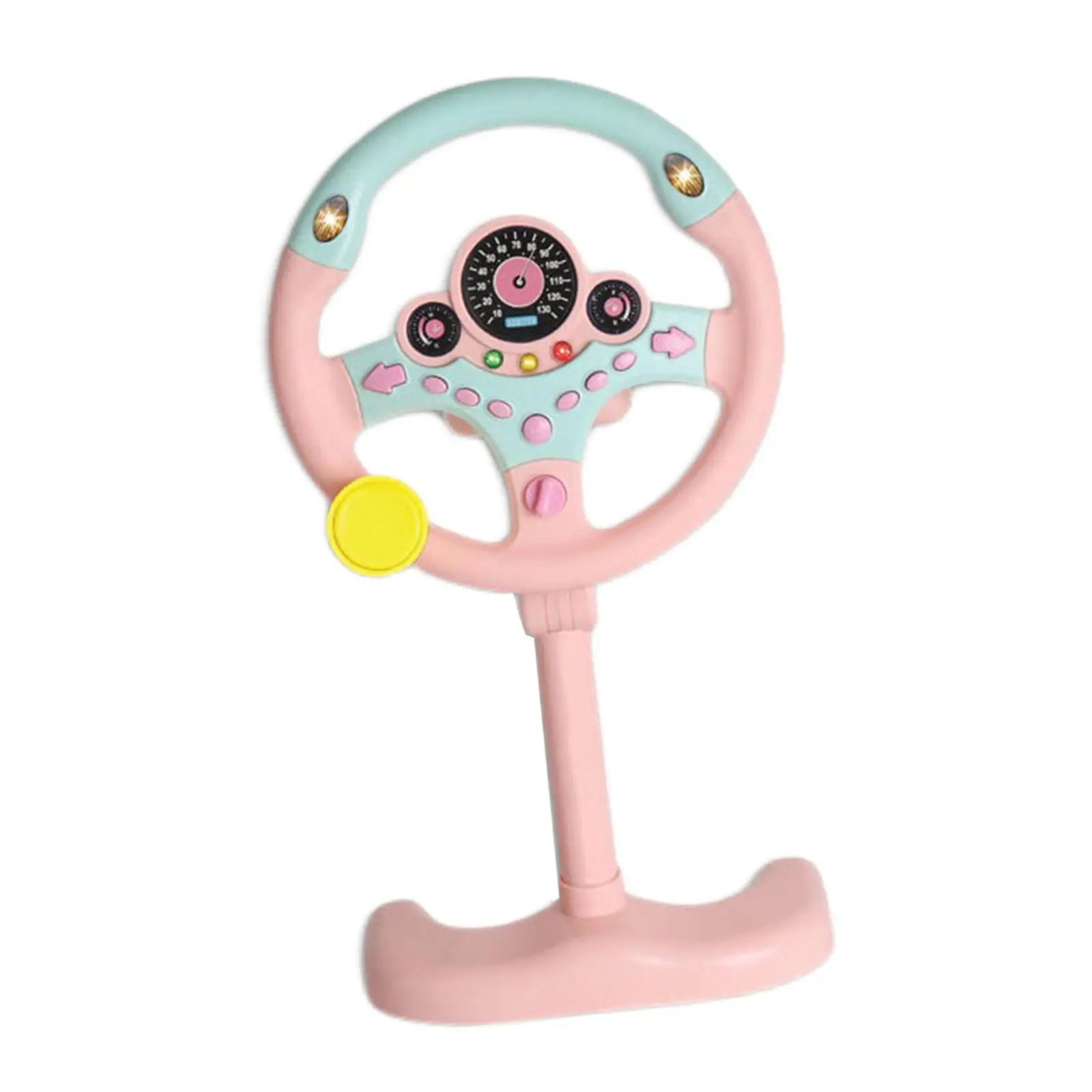 Volante com luz para crianças, simulação brinquedo, presentes