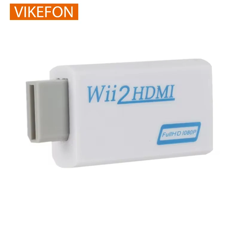 Full HD 1080P Wii To HDMI-Compatible Converter Adapter Wii2HDMI-Compatible Converter 3.5mm Audio for PC HDTV Monitor Display