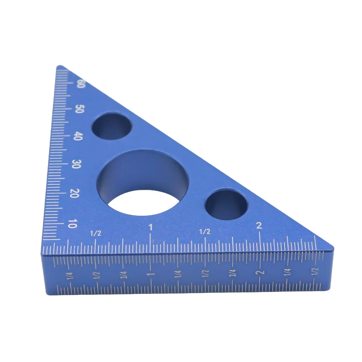 Aluminiumlegering 45-90 graden hoekliniaal Imperial Metrische schaal Houtbewerking Timmerman Vierkant Meten Hoogtemeter DIY Handgereedschap