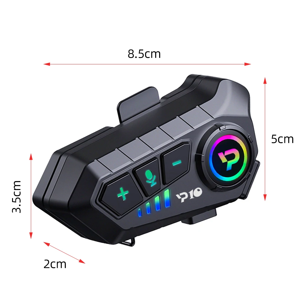 オートバイヘルメットヘッドセット Bluetooth 5.3 オートバイ防水イヤホンワイヤレスハンズフリー通話電話キット音楽プレーヤースピーカー