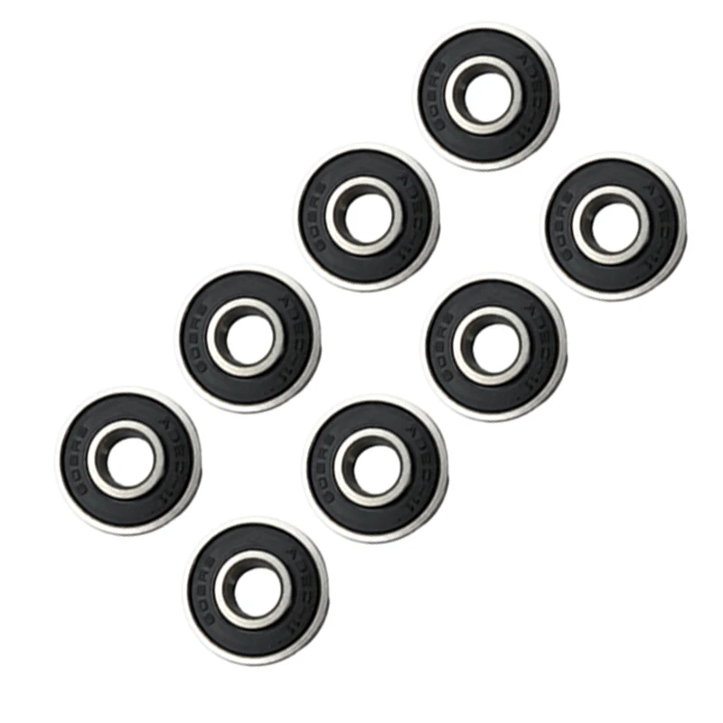 8PCS ABEC-11 high-speed bearing 608RS is suitable for skateboard long board inline roller skates, ice skates, and low-noise