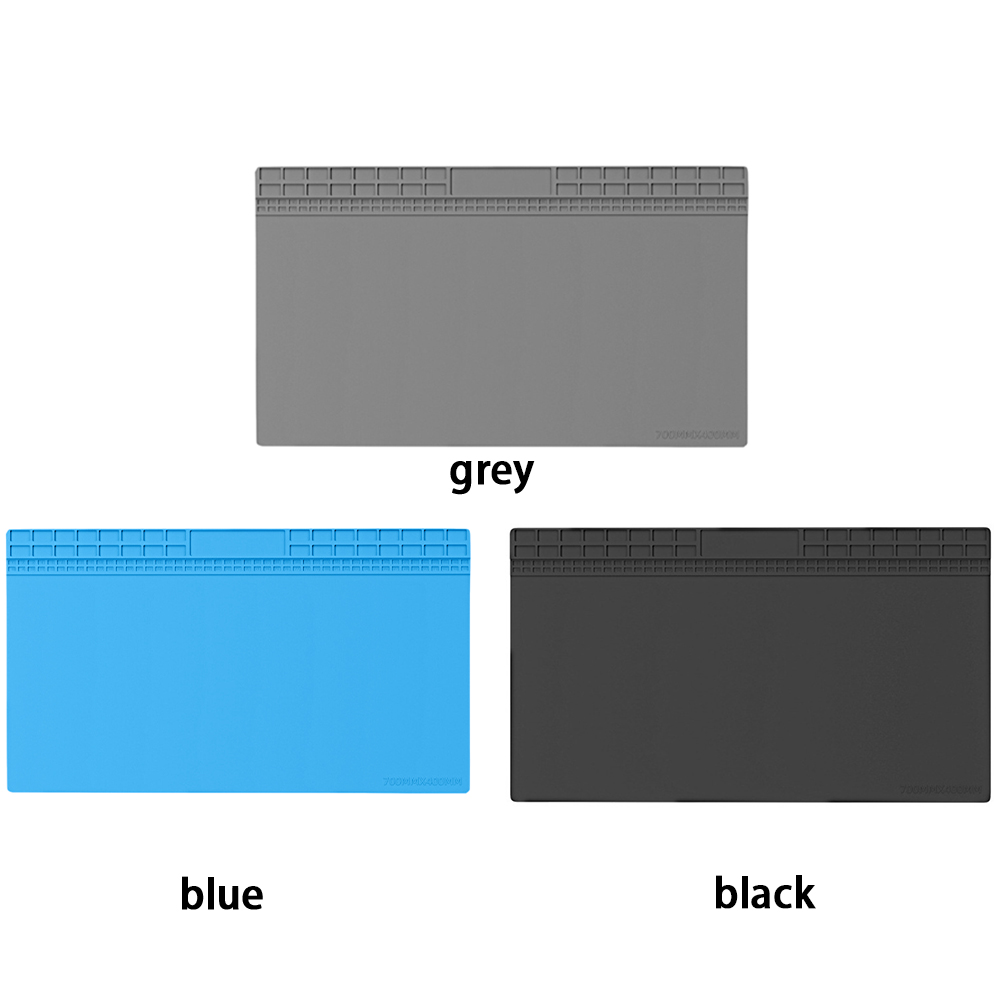 แผ่นฉนวนกันความร้อนซิลิโคนทนความร้อนซ่อมทํางาน 70*40 ซม.แผ่นบัดกรีสําหรับโทรศัพท์อิเล็กทรอนิกส์แล็ปท็อปนาฬิกาซ่อม