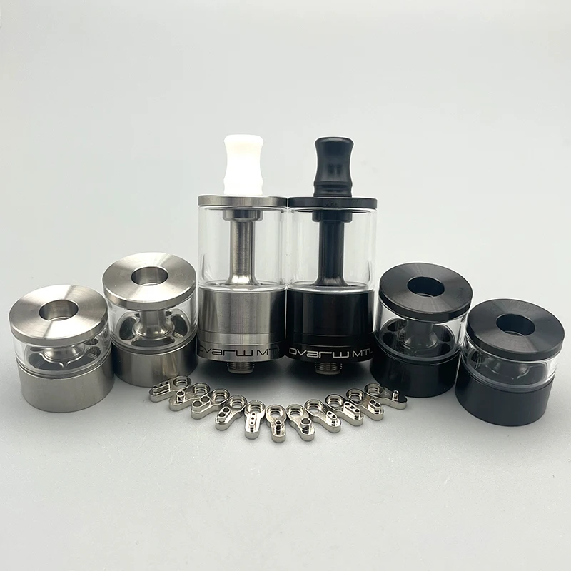 DSX Dvarw MTL CL rta 22mm 316ss entrada de flujo de aire tanque reconstruible de bobina única ajustable con 11 Uds inserto AFC VS Dvarw MTL FL
