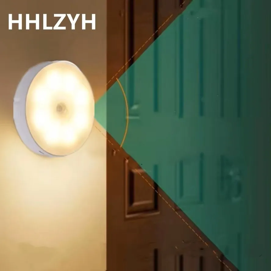 PIR Motion Sensor 8LED LED Night Light Human Body Induction Wireless Detector Automatic Light On / Off For Home Bedside Lighting