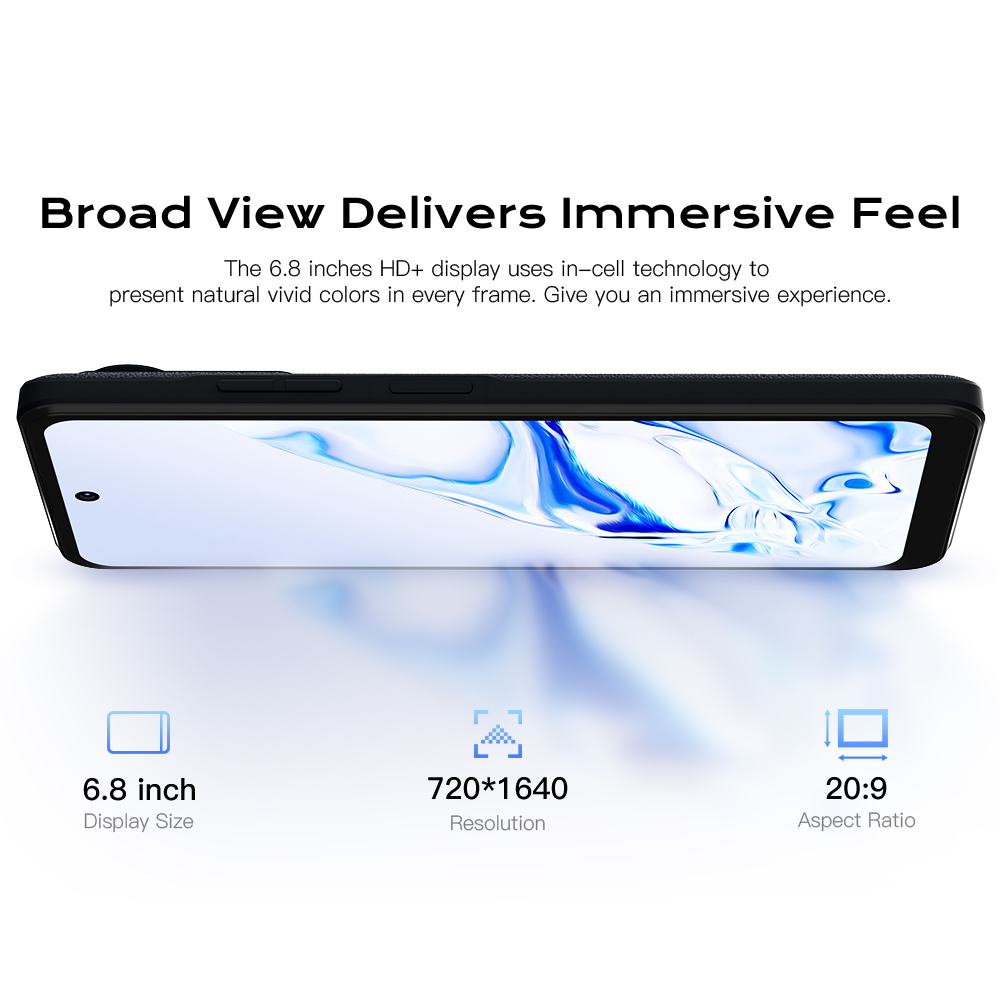 HOTWAV Note 12 Smartphone 6,8 ''HD + Android 13 8GB + 128GB Octa-Core teléfono móvil 48MP NFC 6180mAh PD3.0 20W carga teléfono móvil