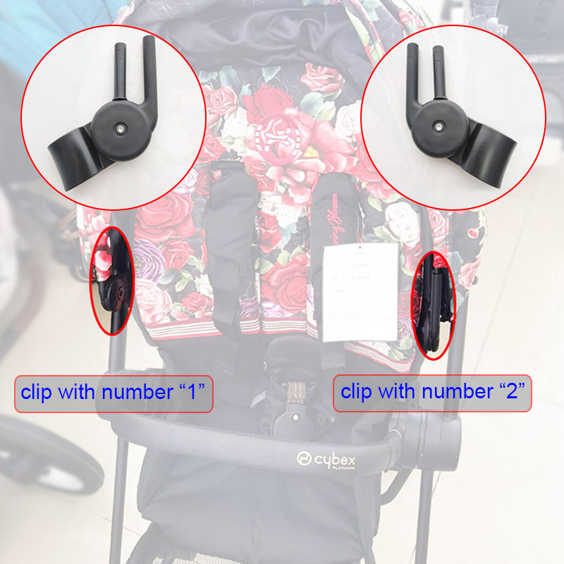 Carrinho de passeio Canopy Suporte Bar Clip, Acessórios Buggy, Telhado Fivelas, Quadro Toldo Sol, Fecho Buggy, Cybex Priam 3 Mios 2 Buggy 3