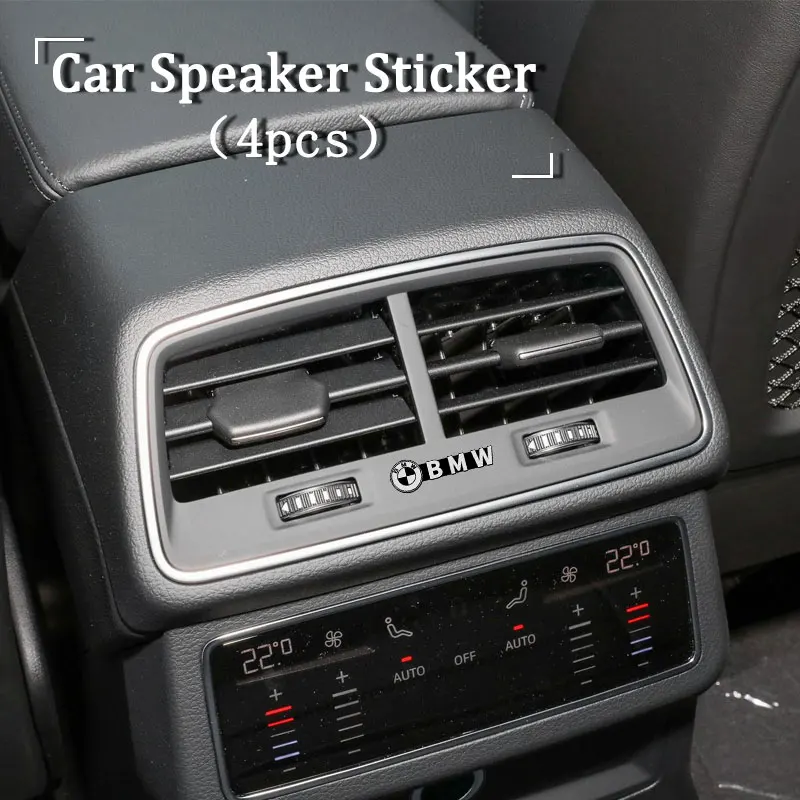 Naklejki z emblematem 3D Car Audio do BMW MINI E46 E39 E90 E60 E36 F30 F10 E34 E30 F20 E92 M3 M4 M5 R50 R60