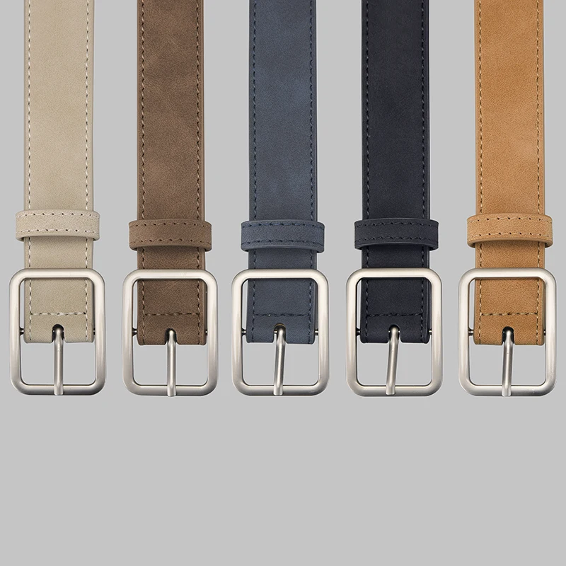 Os cintos de PU femininos elegantes e modernos podem ser selecionados para uma variedade de cores com saia e acessórios de suéter