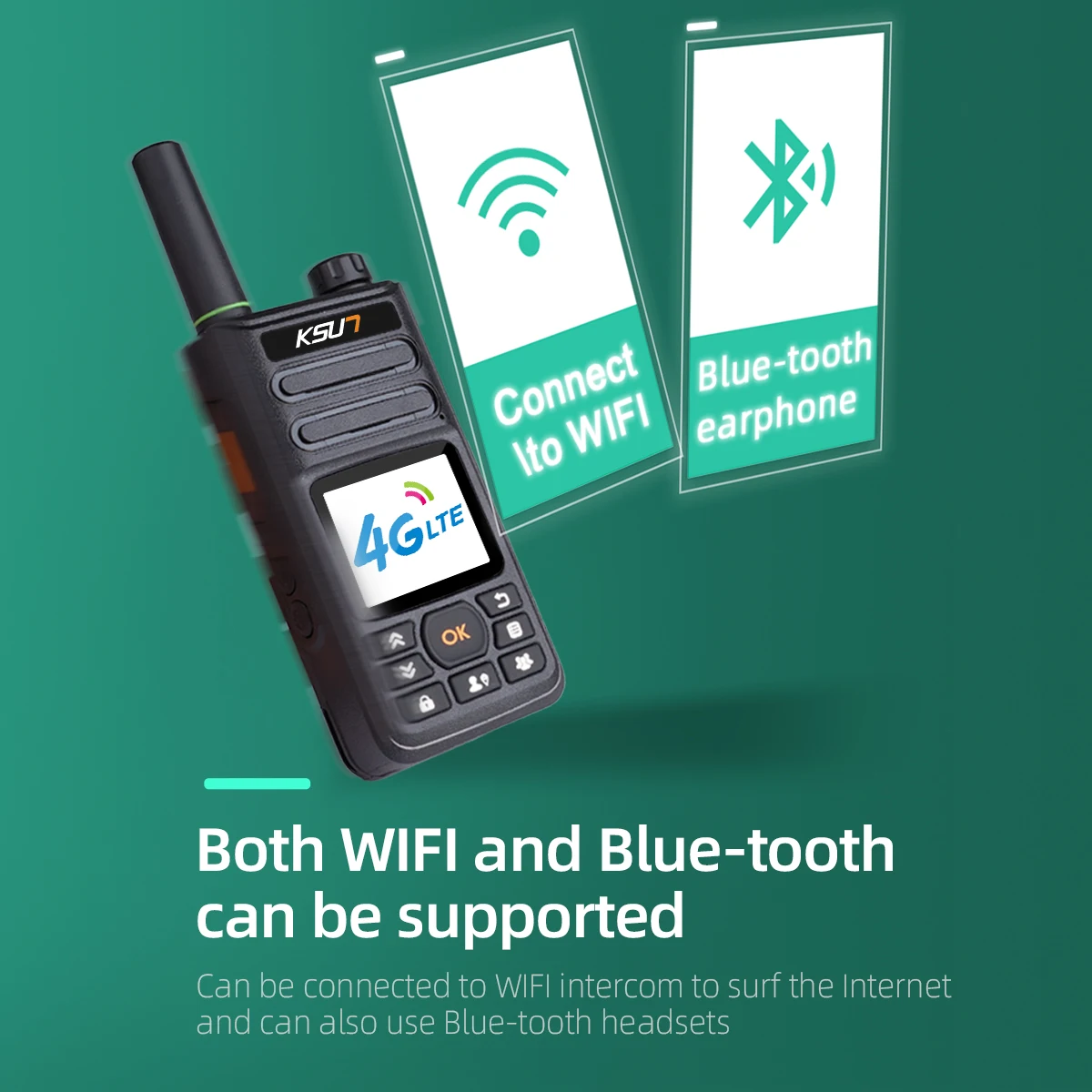 Network Walkie Talkie 4g Work For Zello APP Android Internet  Long Range Global POC Radio Station 100km 500km KSUN ZL10