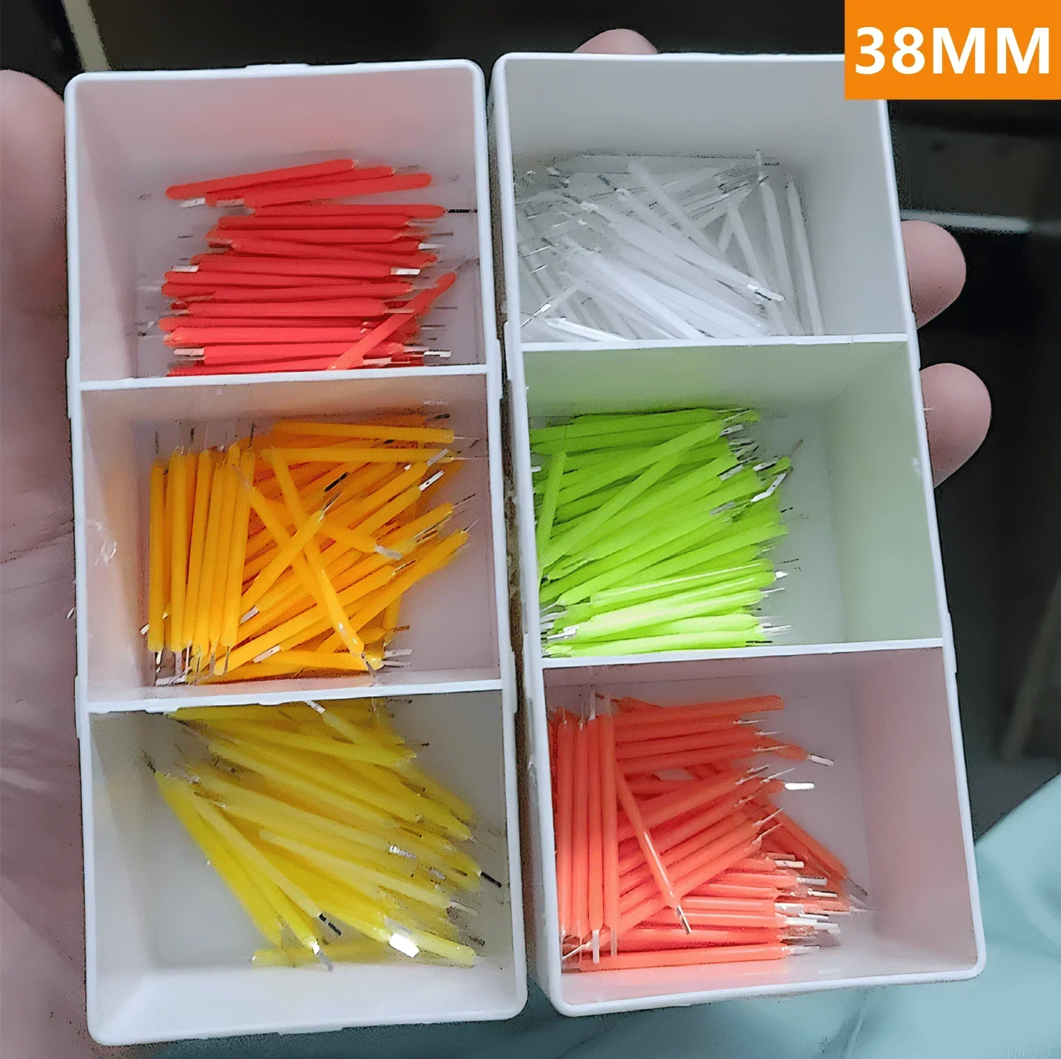 5 ~ 100PCS ต่อกล่อง 3V 38mm LED Filament หลายสี COB EDISON หลอดไฟหลอดไส้ไดโอดอุปกรณ์เสริมวันหยุด