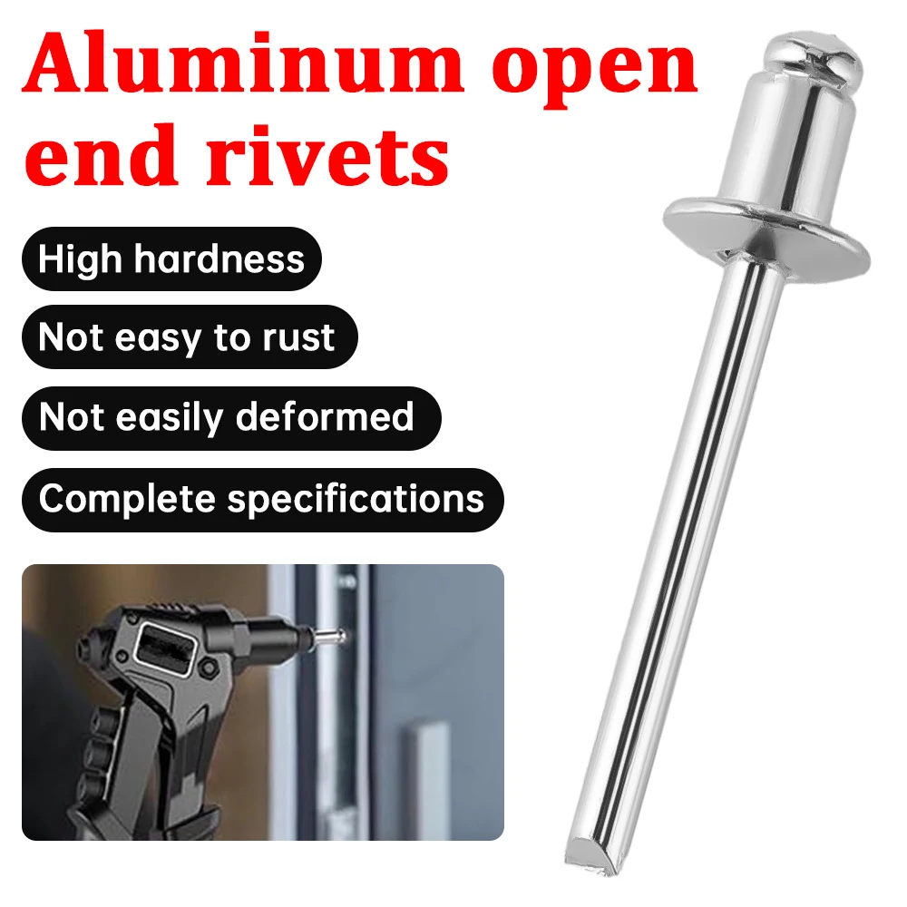 Heavy Duty Riveter Set Pop Rivet Gun 200Pcs Blind Rivets Assortment Kit Hand Tools 2.4/3.2/4.0*6 4.8*8 Single Riveter Nut Tools