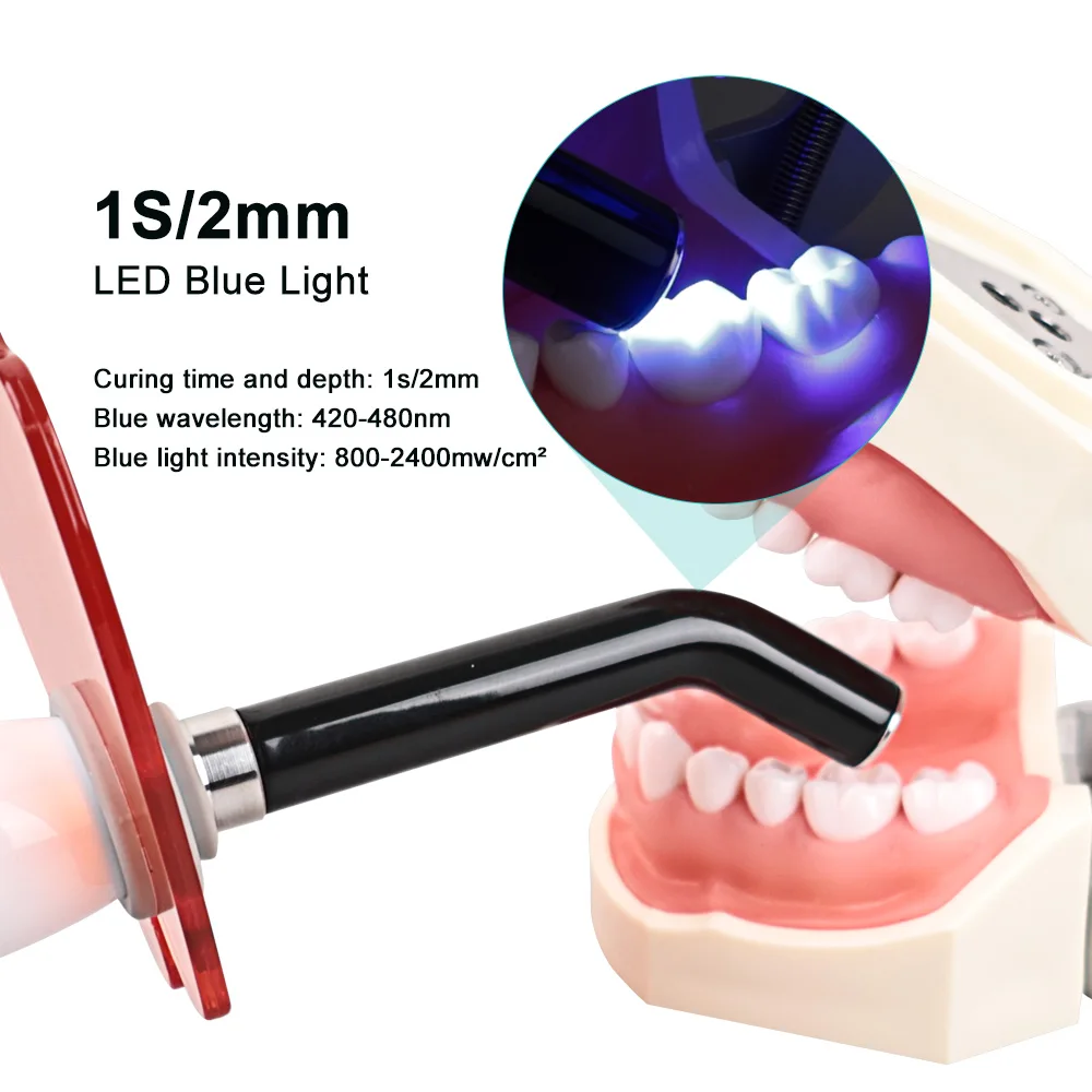 Dental bezprzewodowe światło utwardzające LED utwardzalne żywica higiena jamy ustnej bezprzewodowe urządzenie Led stomatologiczna lampa fotopolimeryjna Instrument dentystyczny
