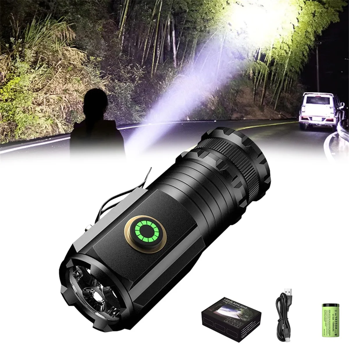 A71P High Powered Torches, Flash Light Rechargeable,Flashlight, High Lumens Magnetics Rechargeable Super Bright Flashlight