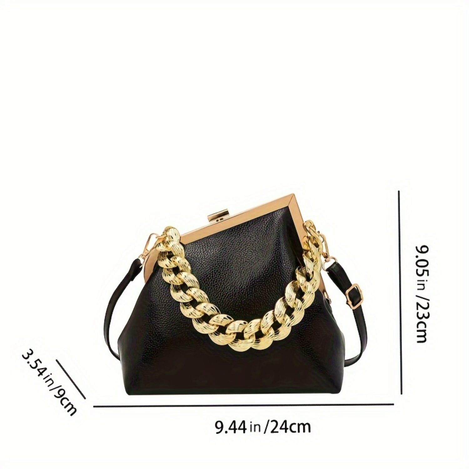 กระเป๋าสะพายแฟชั่น, กระเป๋าสะพายข้างโซ่หนัง PU