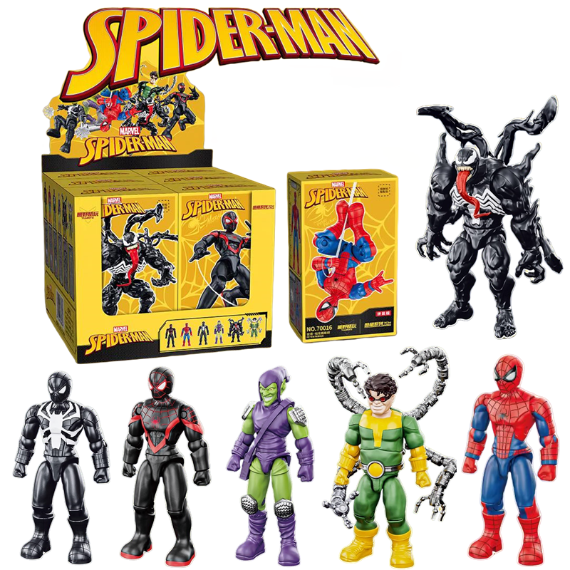Spider Man Figuur Miles Morales Assembleert Bouwstenen Venom Figuur Arts Octopus Green Goblin Beeldje Jongen Kinderen Gift