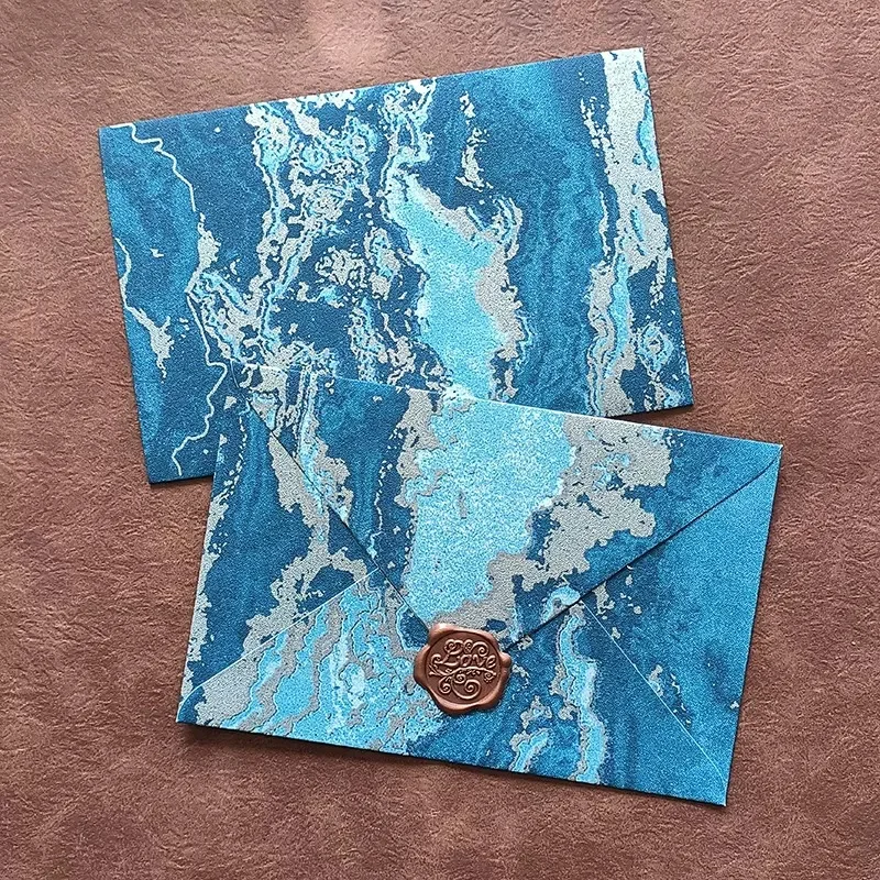 Ensemble d'enveloppes Vintage en relief doré, 5 pièces, enveloppes d'écriture de lettres, couverture de carte d'invitation de mariage, emballage cadeau, papeterie coréenne