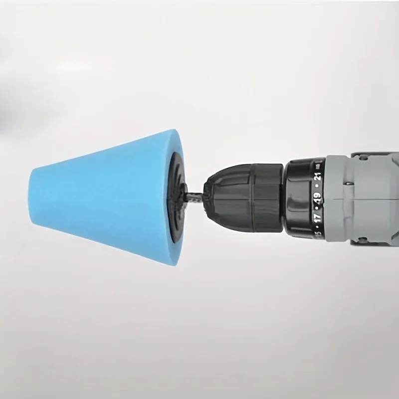 ฟองน้ําขัดยางล้ออัตโนมัติใช้สําหรับสว่านไฟฟ้า Burnishing Ball ขัดกรวยชุดรถ Hub Buffing ฟองน้ําขัดชุด