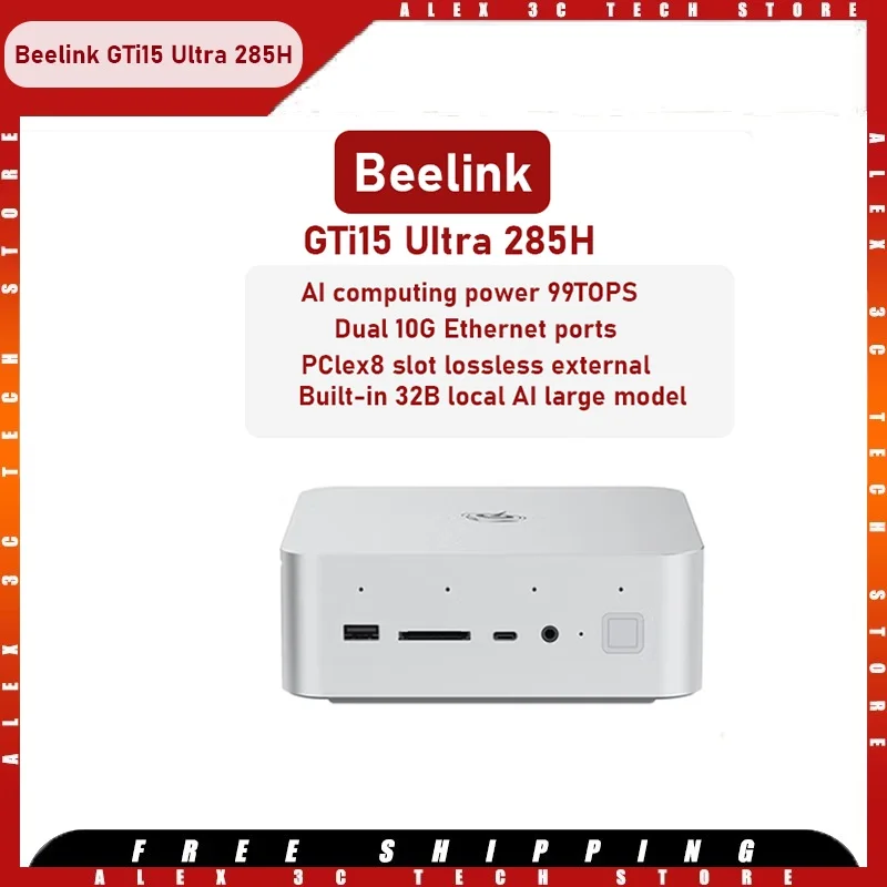 Beelink Gti15 Ultra Core Uitra9 285h Ai PC Game Design Mini Host Externe unabhängige Grafik Lokaler Einsatz Deepseek