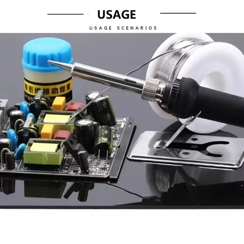 60W Electric Soldering Iron Replaceable Soldering Iron Adjustable Temperature  Head Soldering Iron Pen Welding Kit