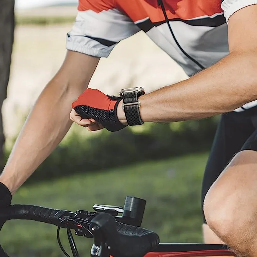 Trail Loop สําหรับ Apple Watch Band 44 มม.45 มม.49 มม.40 มม.41 มม.46 มม.44 42 มม.45 มม.สร้อยข้อมือไนลอน iWatch Series 10 9 8 7 SE Ultra2