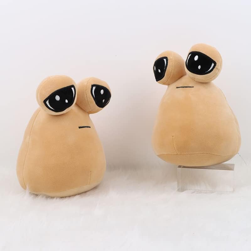 Liquidazione_22 cm/8,6 pollici Pou Peluche Cartoon Alien Toy Kawaii Peluche Bambola Gioco caldo Figura Regali per i fan_Acalizzazione continua