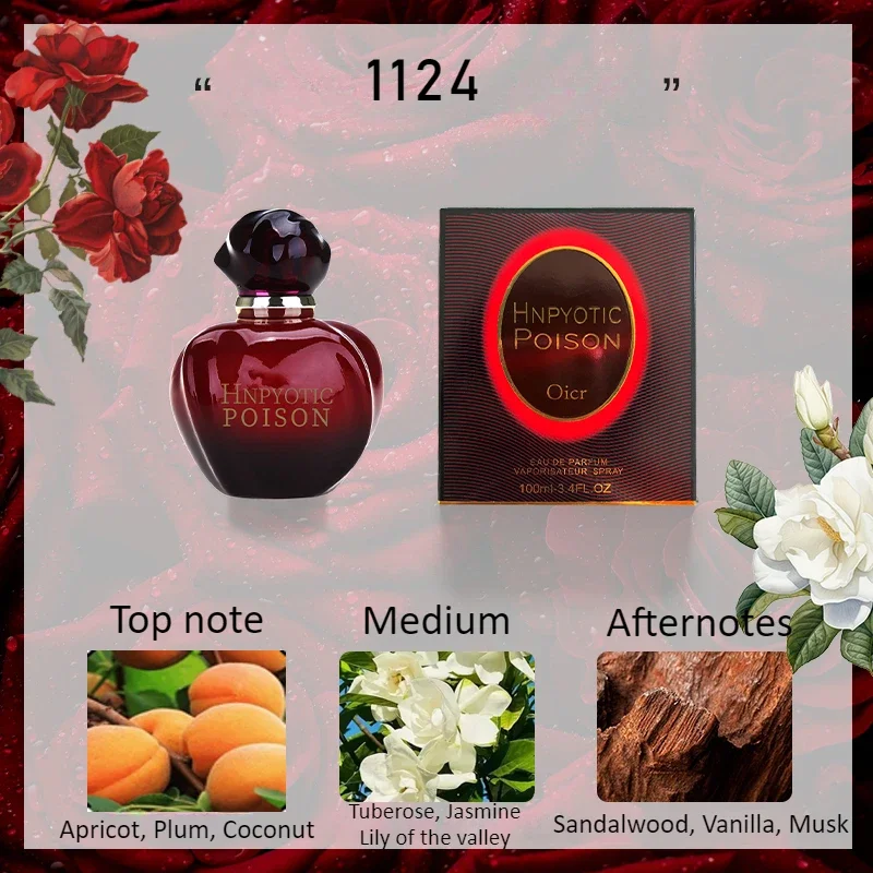 100ml น้ําหอมผู้หญิง Poison Series น้ําหอมดอกไม้กลิ่นผลไม้คุณภาพสูงยาวนานน้ําหอมระงับกลิ่นกายฟีโรโมนดึงดูดผู้ชาย
