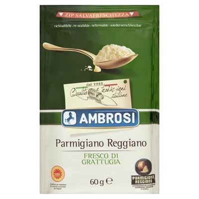 Parmigiano Reggiano geriebener Käse 60g - Ambrosi