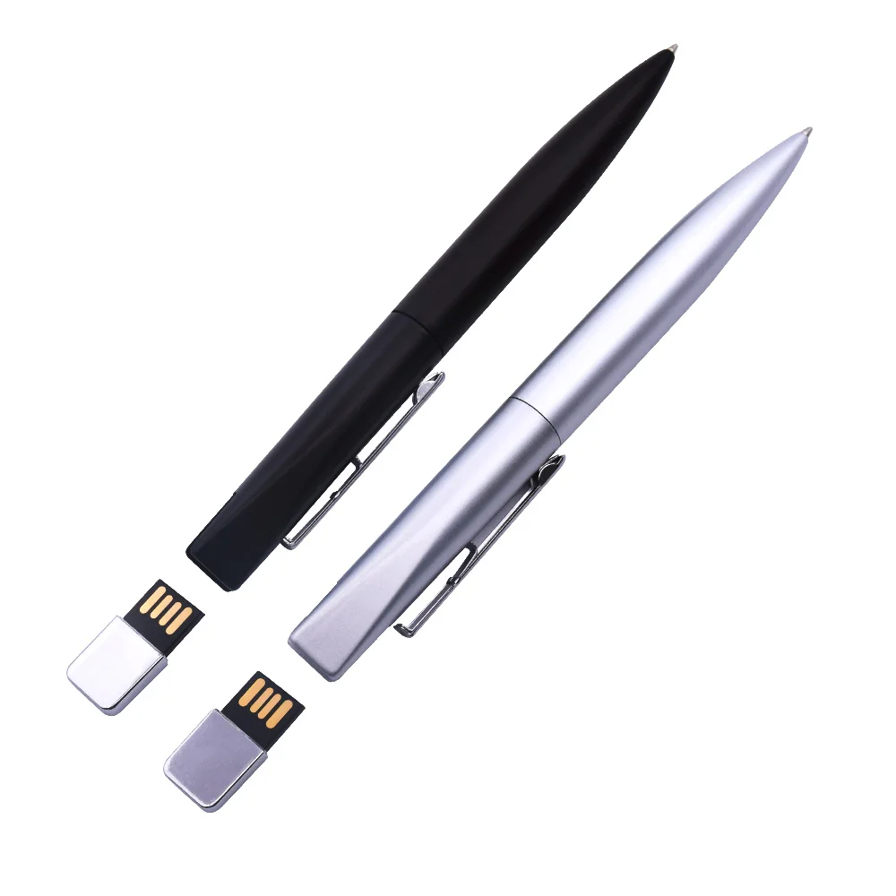 USB-флешка 32 ГБ Шариковые ручки Металлический флэш-накопитель 64 ГБ Флэш-накопитель 16 ГБ 8 ГБ 4 ГБ Usb 2.0 Флэш-накопитель Usb-диск для делового подарка