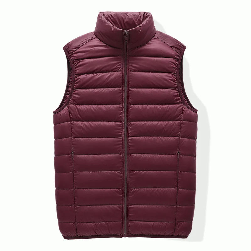 Ärmellose Pufferjacke für Herren, 2023, neuer Herbst, Frühling, leicht, wasserabweisend, verstaubar, Herren-Daunenweste