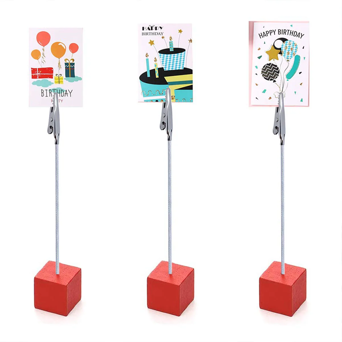 20 ชิ้นลวดโลหะจระเข้ Clamp Long - Tailed จระเข้คลิปเหล็กผู้ถือรูปถ่ายขาตั้ง Memo คลิป DIY การ์ด Photo หมายเหตุผู้ถือคลิป