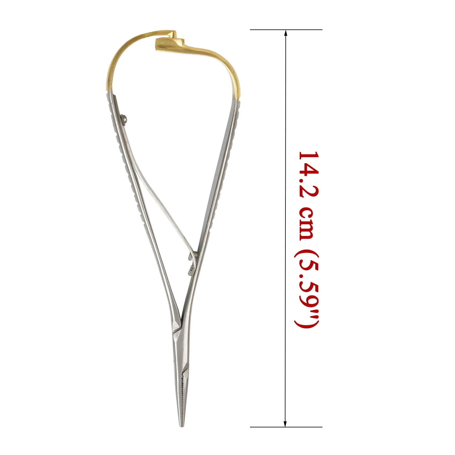 1 PC WELLCK ทันตกรรมเข็มผู้ถือแหนบจัดฟันเครื่องมือทันตกรรมผลิตภัณฑ์สแตนเลส Mathieu เข็มผู้ถือ
