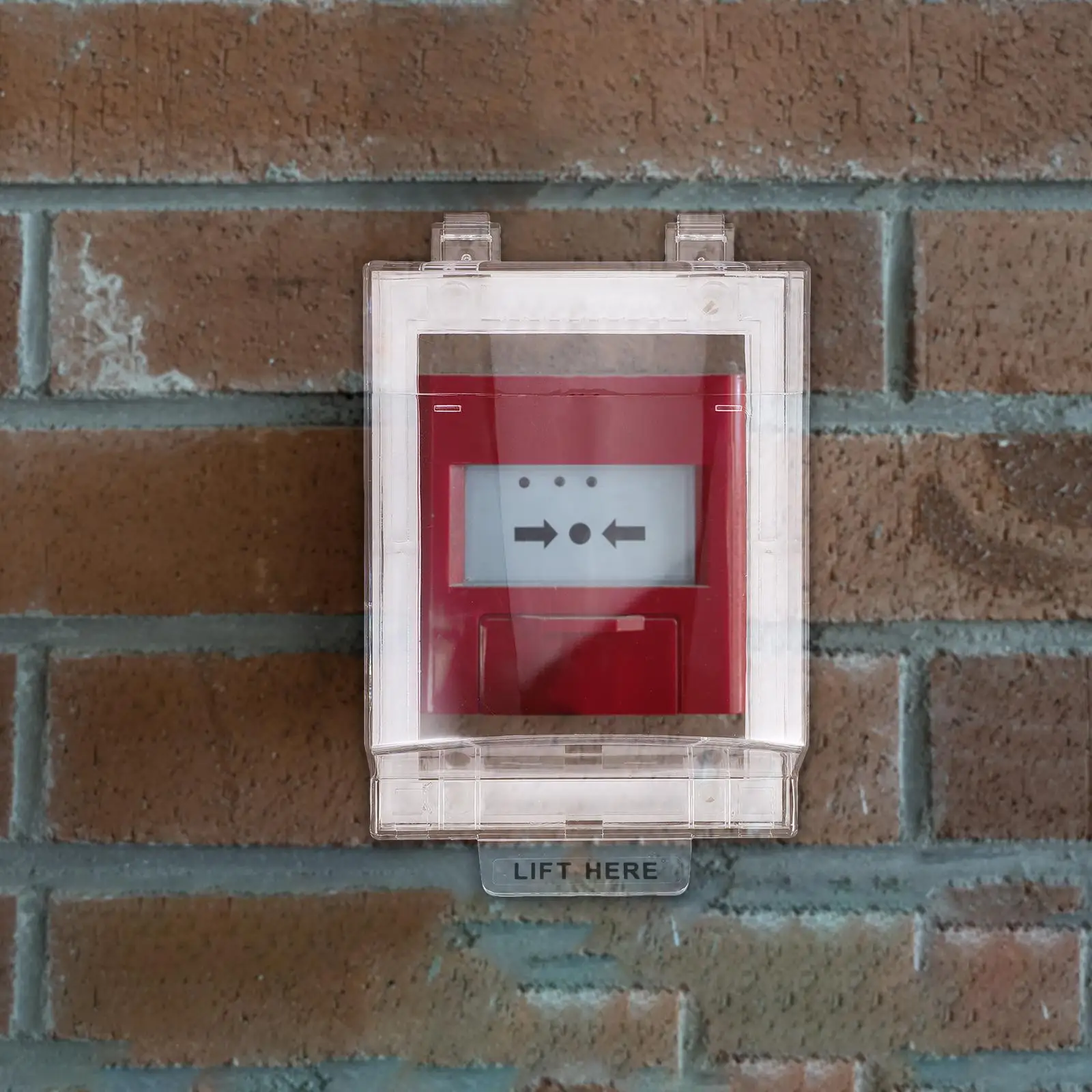 Manual Call Point Protector Emergency Stop Button Cover Push Switch Guard Plastic Material Easy Installation Indoor