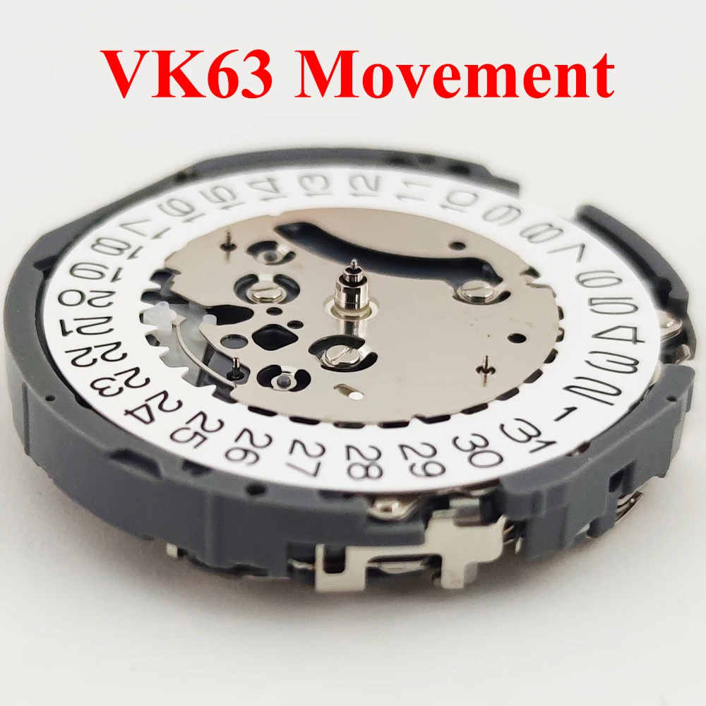 VK63 Quarzuhrwerk Datum 3-Uhr-Chronograph für VK63 Uhrwerk Uhren Reparaturwerkzeug