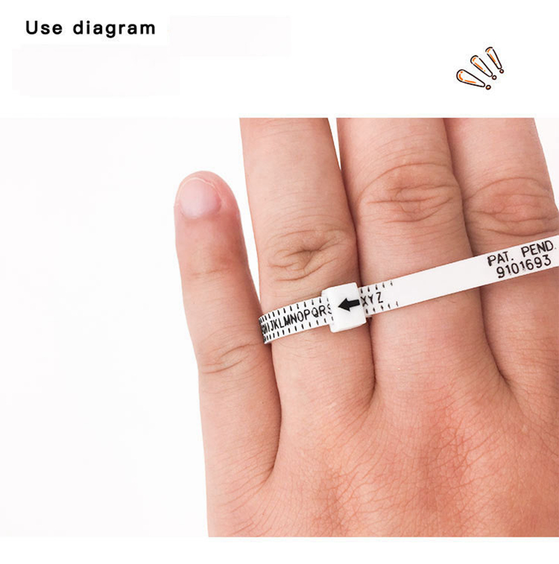 Vương Quốc Anh Mỹ Anh Mỹ Tiêu Chuẩn Châu Âu Đo Vòng Tay Dây Nhẫn Sizer Ngón Tay Kích Thước Chiếu Trang Sức Công Cụ Tùy Chỉnh Logo