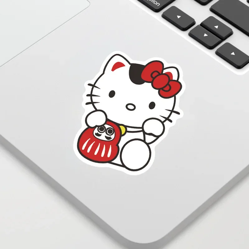 50/100Pcs Hello Kitty การ์ตูนสติกเกอร์สาวสําหรับแล็ปท็อปไดอารี่สมุดภาพเครื่องเขียนสติกเกอร์ตกแต่งรถของเล่นเด็ก