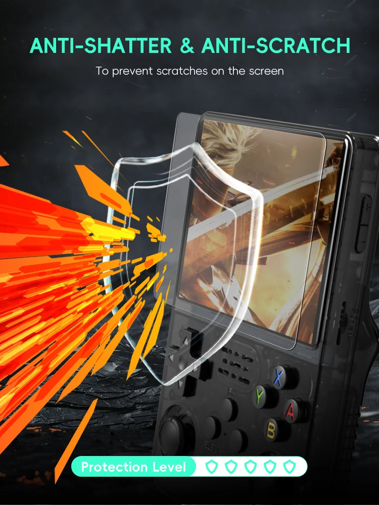 DATA FROG R36S Screen Protector Tempered Glass Protector dla R35S RGB20S Retro Handheld Game Console Akcesoria
