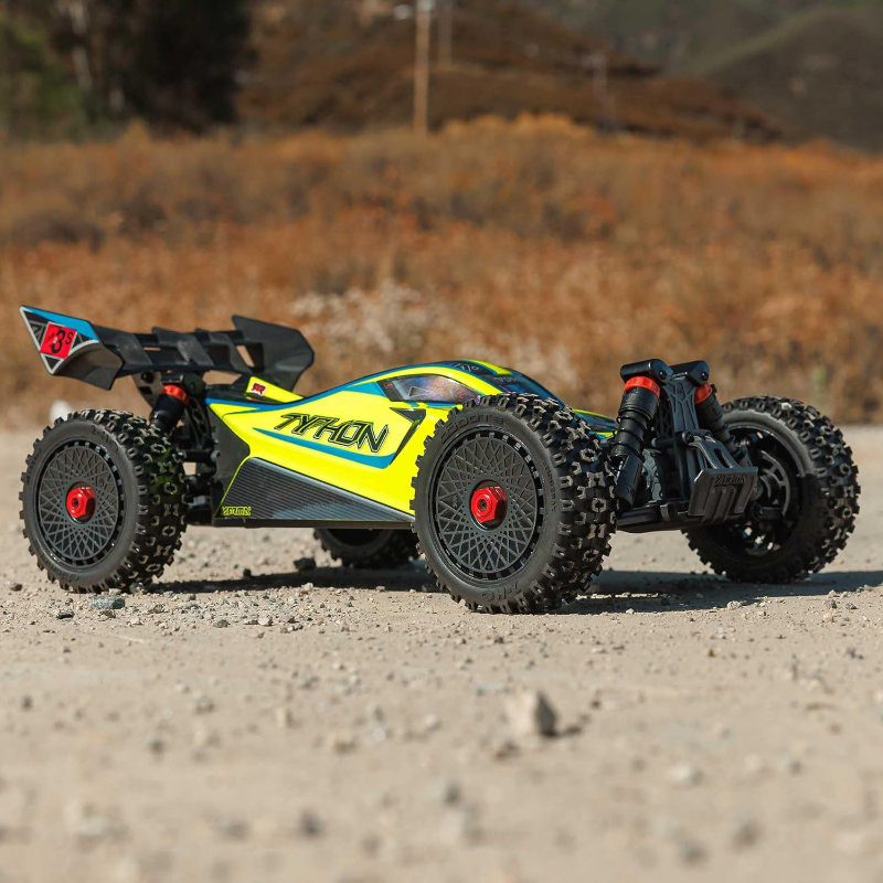 ARRMA RC Car 1/8 Typhon 4X4 223S BLX BRUSHLESS Buggy RTR (Battery and Charger Not Included) with DSC (Yellow), ARA4306V4T2
