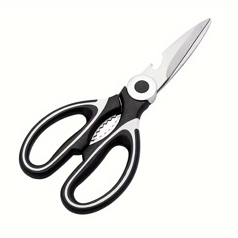 1PC Multi-Functional Scissors Kitchen Sharp Scissors Chicken Bone Scissors Fish Bone Bottle Opener Rust-Proof Non-Slip Handle